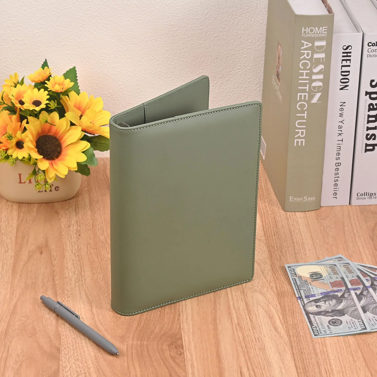 A5 Sztuczna Skóra, Bardziej Ekologiczna Okładka,Segregator A5 Bez Wkładów, Segregator A5 do Podróży i Pracy