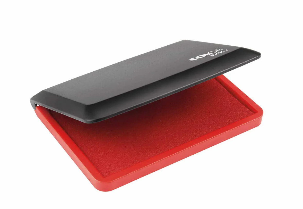 Colop 151306 poduszka do stempli Micro 2 + kolor 801 czerwony, 70 x 110 mm