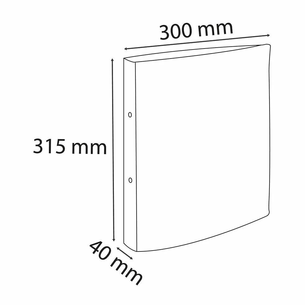 Exacompta 54566E Segregator ringowy Aquarel mechanizm 2 ringowy 25 mm w kształcie litery D A4 grzbiet 40 mm segregator pierścieniowy na dokumenty do biura i szkoły 1 sztuka pastelowy różowy