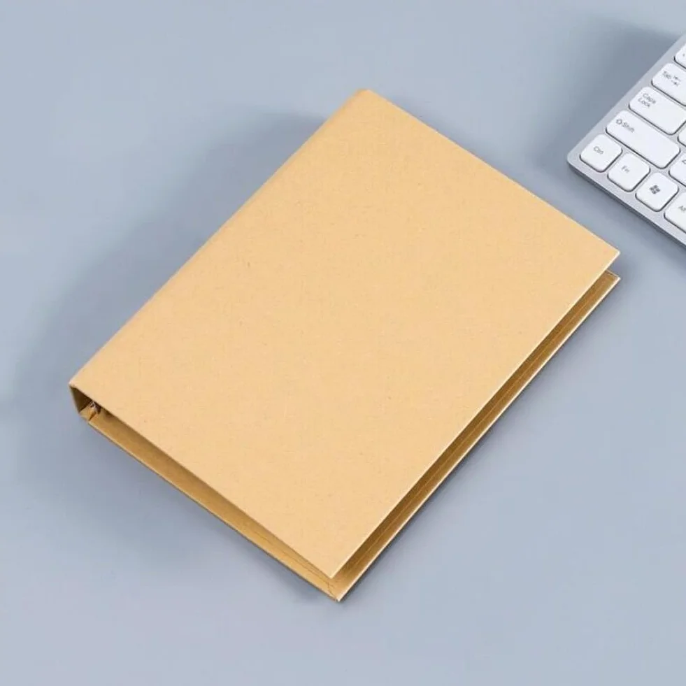 4 sztuki segregatorów A5, do uzupełniania, papier, 6 otworów, segregator A5, okładka, papier typu kraft, do wypełniania notebooka, biura, artykułów piśmienniczych