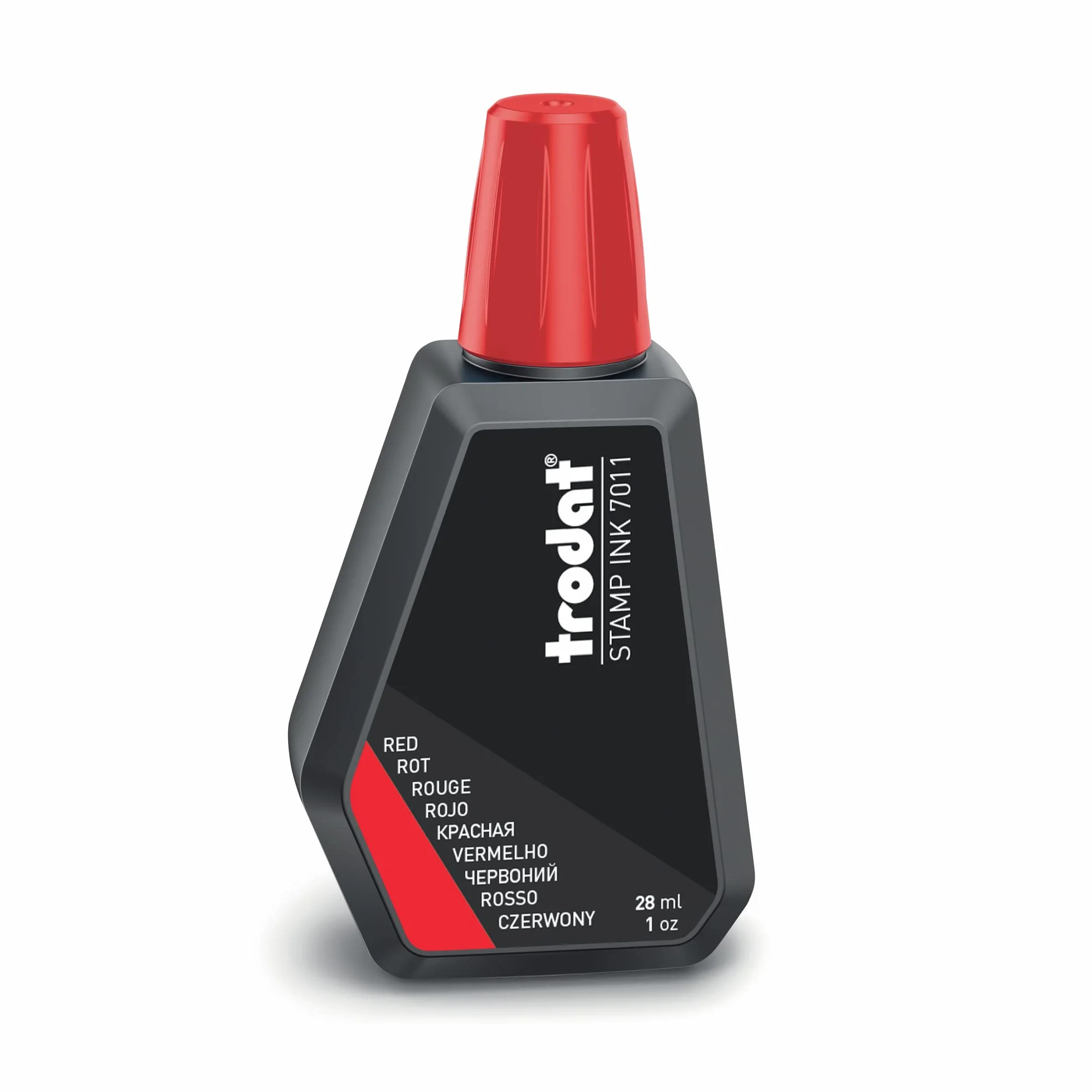 Trodat 7011 farba do stempli, 28 ml, czerwona