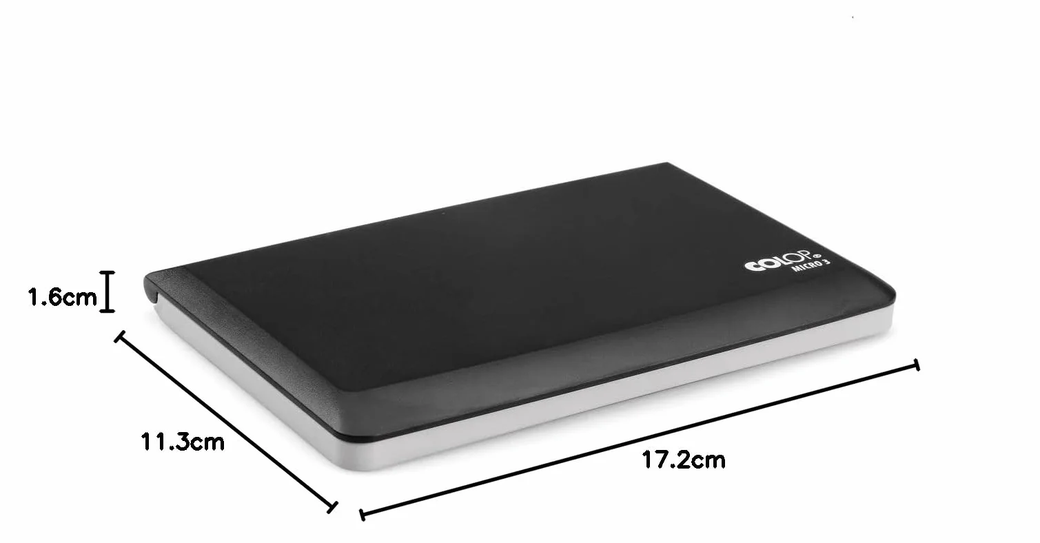 COLOP 109709 poduszka do stempli Micro 3 bez nasączania farbą, 90 x 160 mm