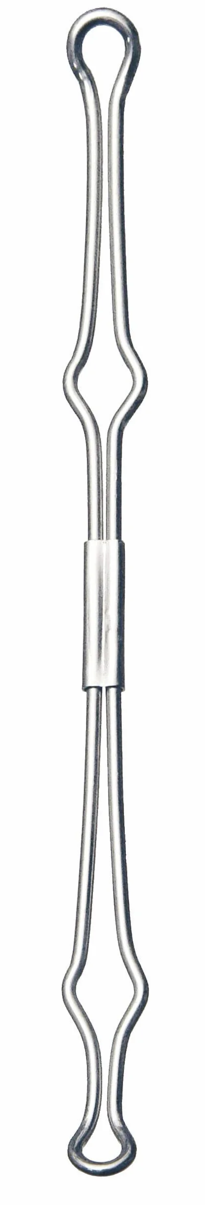 VELOFLEX A290501 - Druciany dociskacz, metalowy, 20 sztuk, srebrny, dociskacz do teczek i segregatorów ringowych