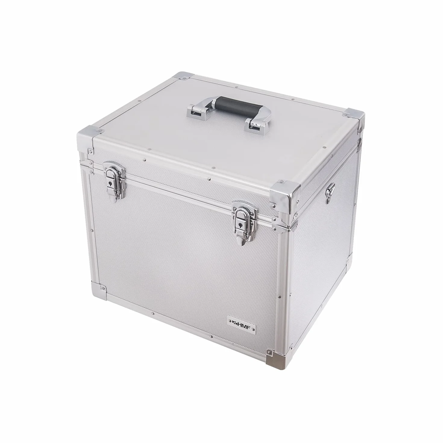 HMF 14812-02 skrzynka na teczki wiszące, aluminiowa walizka na teczki wiszące DIN A4, 41 x 33 x 36 cm