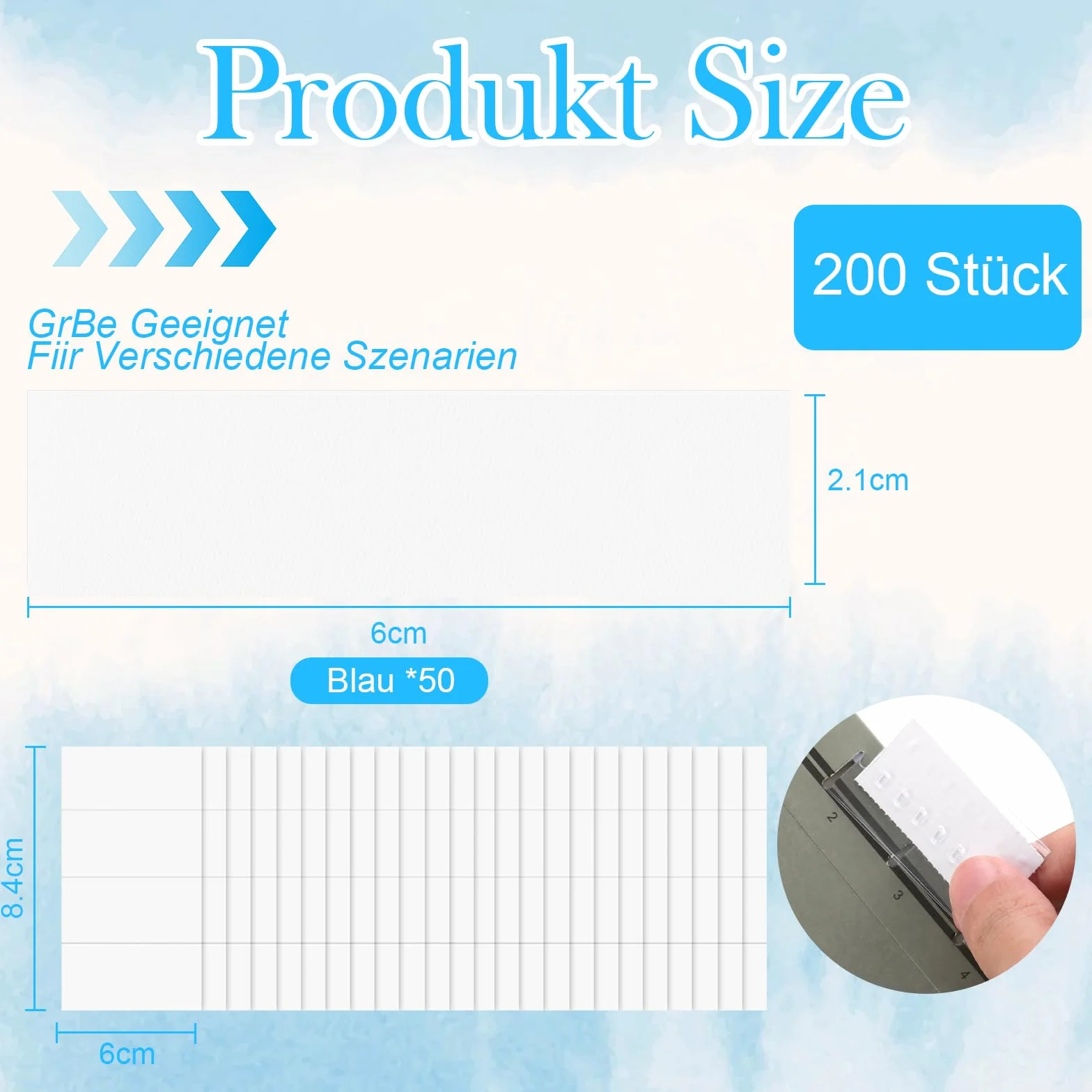 200 sztuk tabliczek na opisy, teczki wiszące, tabliczki na opisy, do zawieszenia, akcesoria dla rowerzystów, torby wiszące, A4, uniwersalne, białe