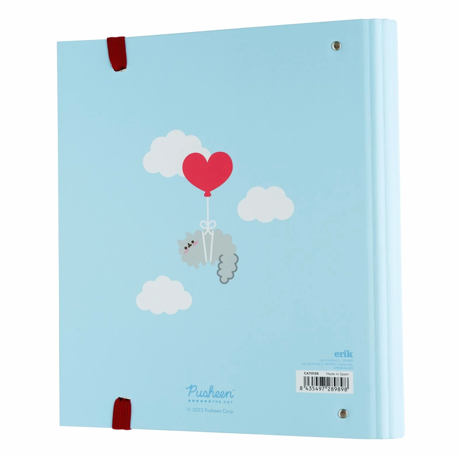 Grupo Erik Pusheen 4 Ring Binder | A4 Foldekoty | 10.6 x 12.6 cali - 27 x 32 cm