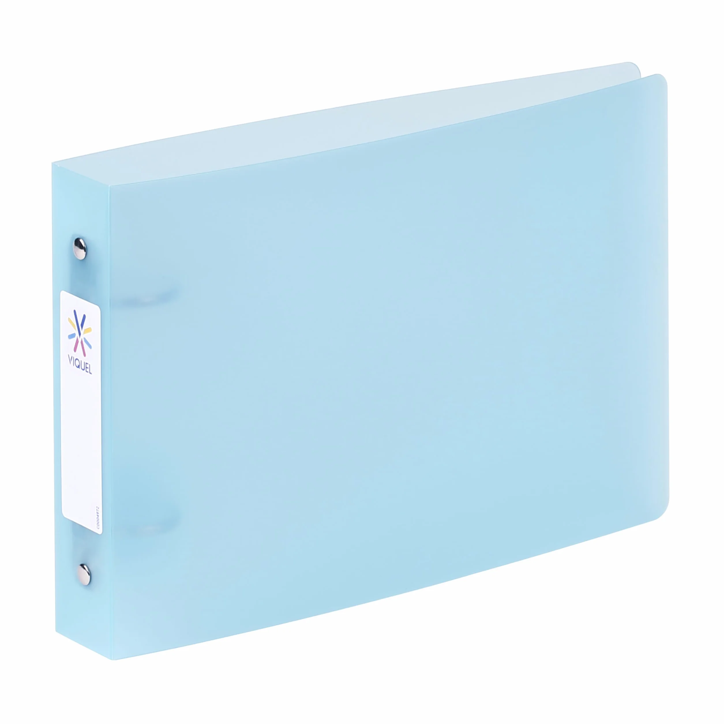 Viquel Bristol segregator z etykietami, 2 pierścienie, format A5 (25 x 16,5 cm), niebieski