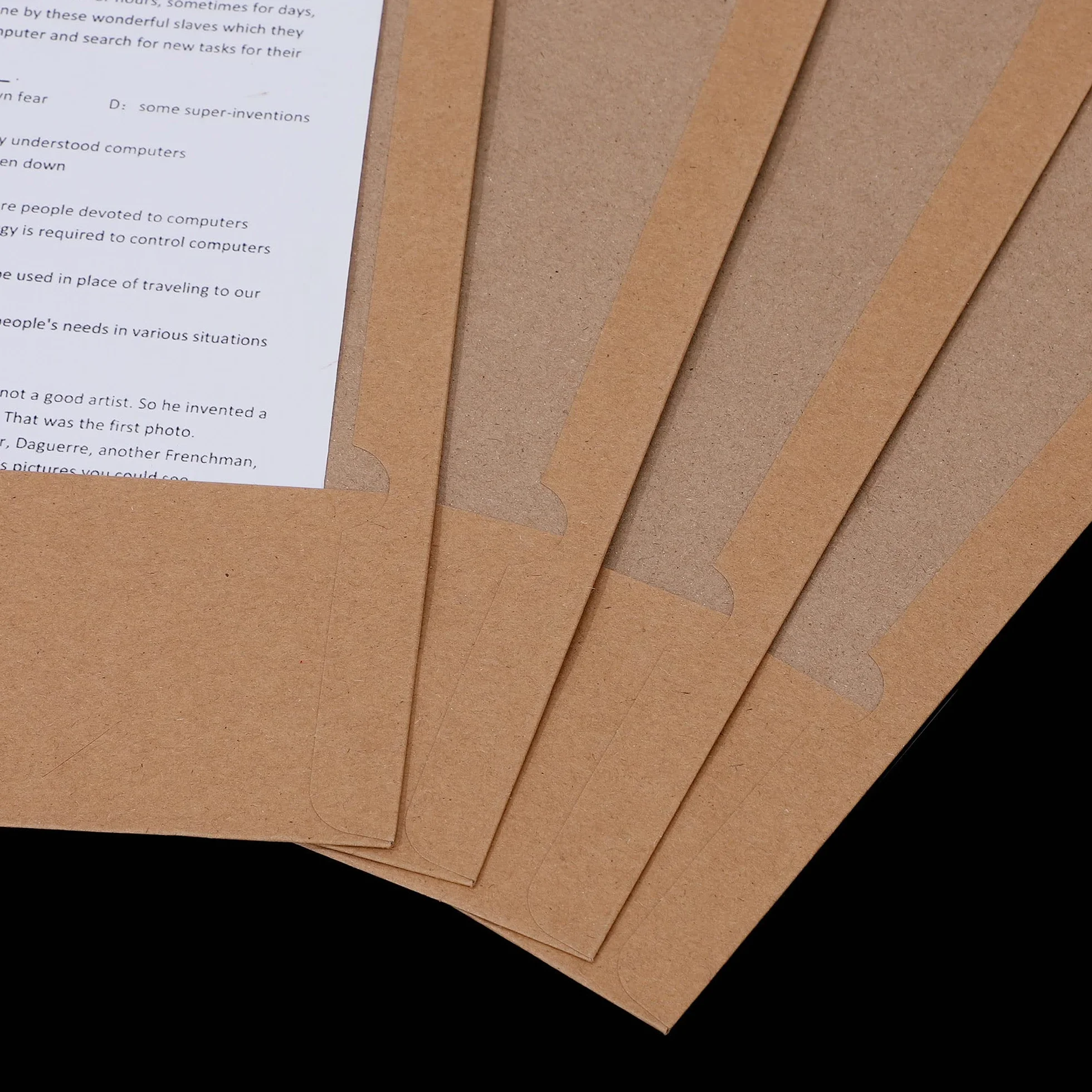 Teczka na dokumenty z papieru kraftowego, format A4, z dwoma kieszeniami, organizer do przechowywania dokumentów biurowych, raportów, materiałów prezentacyjnych, szkolnych dokumentów, 12 szt