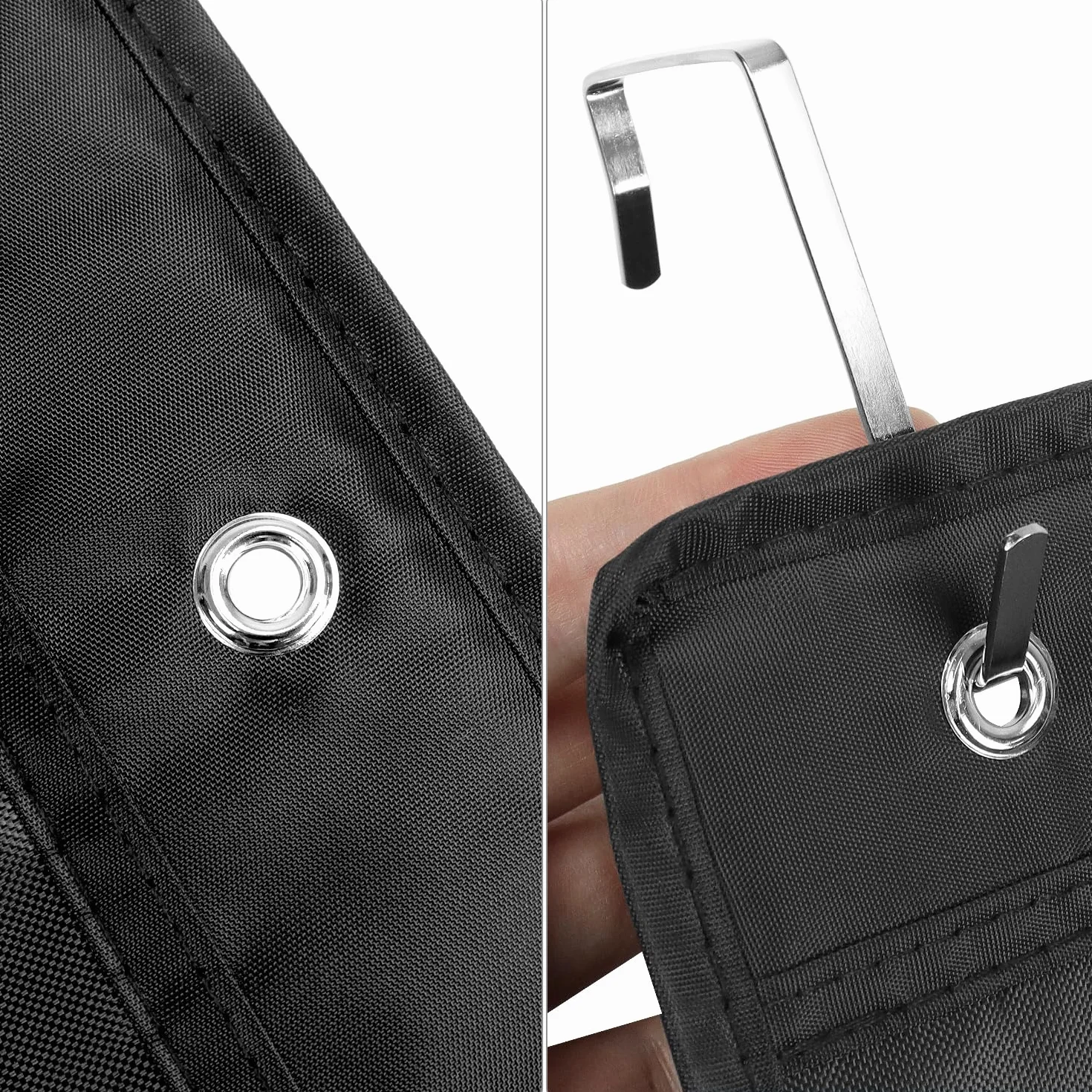 QWORK® 2 sztuki, 10 przegródek, do przechowywania dokumentów, na ścianę, organizer na dokumenty, z kartkami i haczykami, do klasy, biura i domu
